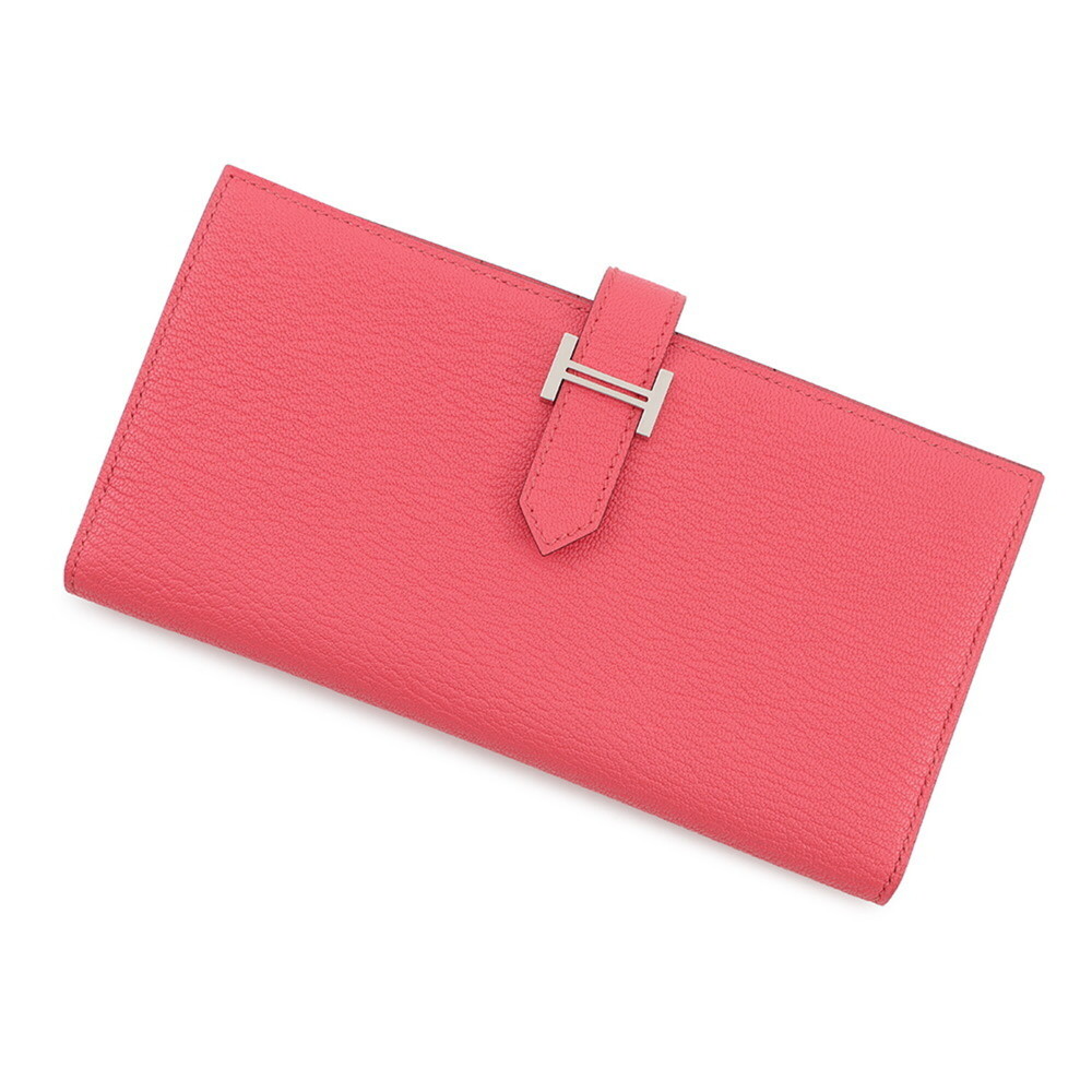 Hermes Bearn Souffl Long Wallet, Rose Azalee, Chevre Mysore, U Stamp. (Herme...
